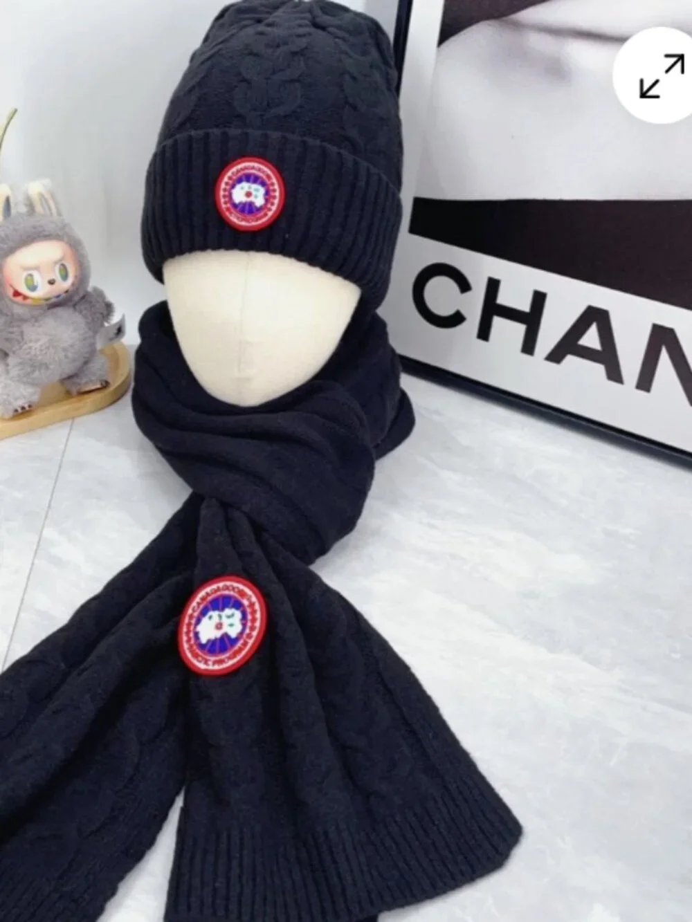 CANADAGOOSE Winter Warm Outdoor Black Two Piece Set